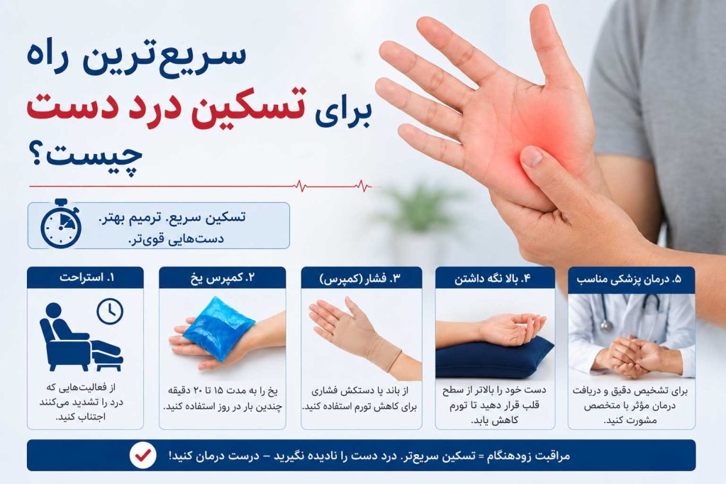 درمان های خانگی دست‌درد