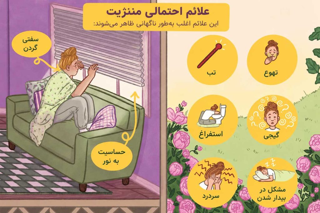 گردن درد هنگام سرماخوردگی (اینفوگرافی علائم)